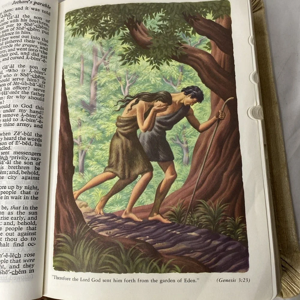 Vintage Holy‎ Bible KJV Golden Heritage Edition Large Print Indexed Red Letter